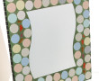 Miroir en céramique dans les tons pastel