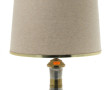 Pied de lampe en laiton et étain, années