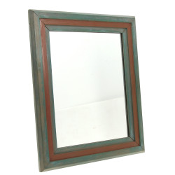 Miroir rectangulaire encadrement bois pa