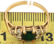 Bague en or jaune 18 carats, poinçon têt