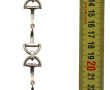 Bracelet en argent décor étrier style He