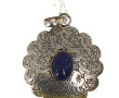 Pendentif en argent et lapis lazuli, sur