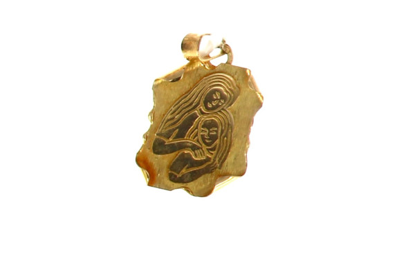 Pendentif en or jaune signe "Gémeaux", p