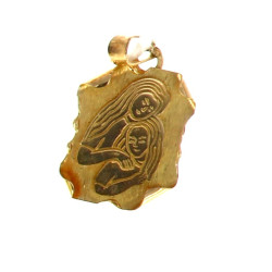 Pendentif en or jaune signe "Gémeaux", p