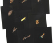 Lot de 12 projets de bijoux peints sur p