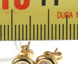 Paire de puces d'oreilles en or jaune 75