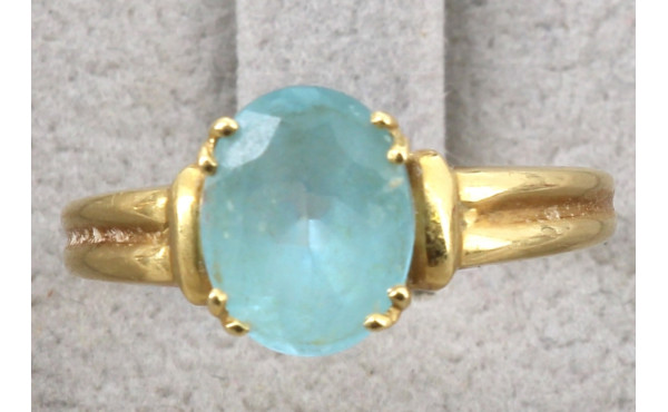 Bague en or jaune 18 cts, poinçon tête d