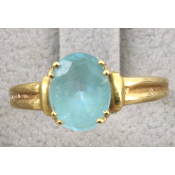 Bague en or jaune 18 cts, poinçon tête d