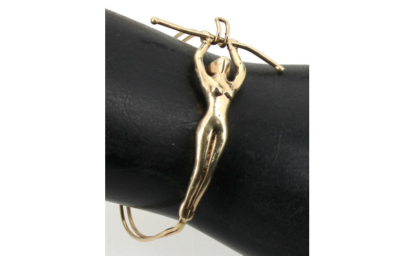 Bracelet en or 9 carats, à décor d'une t