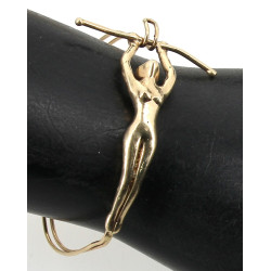 Bracelet en or 9 carats, à décor d'une t