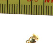 Pendentif en or jaune 750ème et pavage d