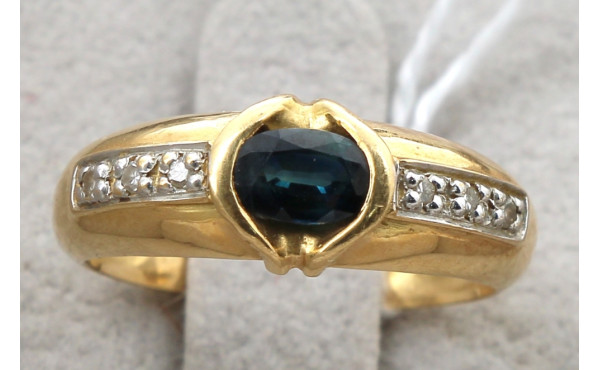 Bague jonc deux ors, 18 cts, poinçon têt