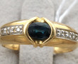 Bague jonc deux ors, 18 cts, poinçon têt