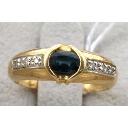 Bague jonc deux ors, 18 cts, poinçon têt