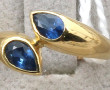 Bague jonc en or jaune 18 carats, poinço