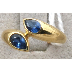 Bague jonc en or jaune 18 carats, poinço