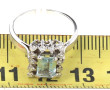 Bague en or gris 18 cts, poinçon tête d'