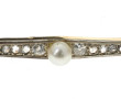 Broche barrette ancienne deux ors 18 cts