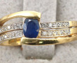 Bague en or jaune 18 cts, poinçon tête d