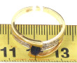 Bague en or jaune 18 cts, poinçon tête d