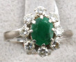 Bague en or gris 18 cts, poinçon tête d'