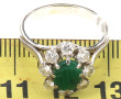 Bague en or gris 18 cts, poinçon tête d'