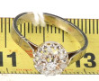 Bague ancienne en or gris 18 cts et plat