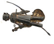 Importante broche chat au violoncelle en