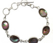 Bracelet en argent et coquille d'ormeaux