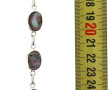 Bracelet en argent et coquille d'ormeaux