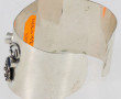 Important bracelet manchette en argent 9