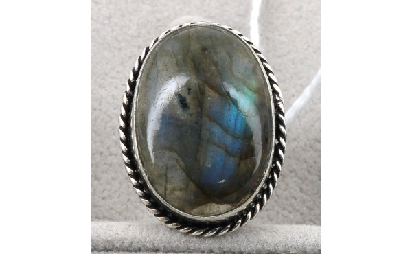 Bague en labradorite et argent 925ème, p
