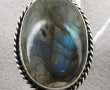 Bague en labradorite et argent 925ème, p