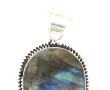 Pendentif en labradorite, monture argent