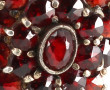 Bague en vermeil 800ème, et strass façon