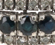 Bague jonc en argent 925ème, pierres bla