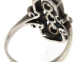 Bague ancienne en argent 925ème et stras