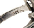 Bague ancienne en argent 925ème et stras