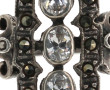 Bague ancienne en argent 925ème et stras