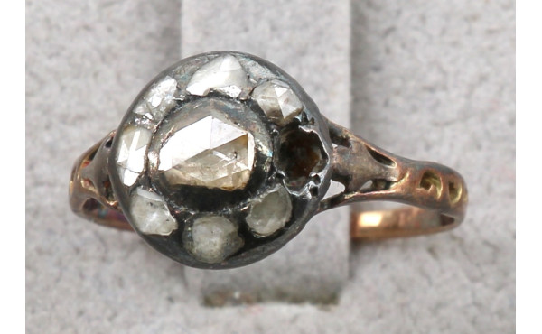 Bague fin XVIIIè ou début XIXè en or ros