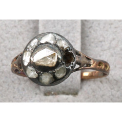 Bague fin XVIIIè ou début XIXè en or ros