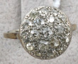 Bague ancienne en or sertie d'un pavage 