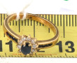 Bague en or jaune 18 cts, poinçon tête d