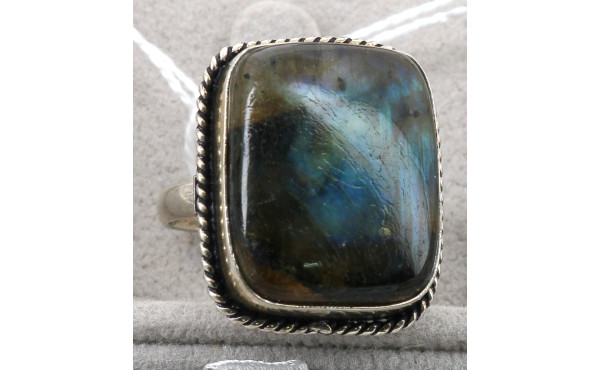Bague en labradorite et argent 925ème, p