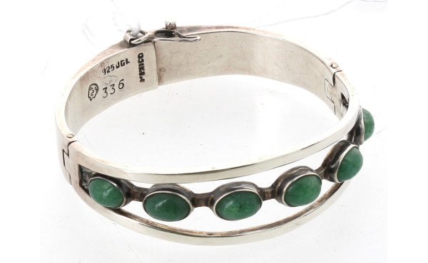 Bracelet jonc ouvrant en argent 925ème, 