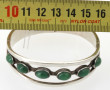 Bracelet jonc ouvrant en argent 925ème, 