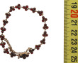 Bracelet en vermeil serti de strass roug
