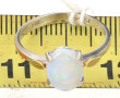 Bague en or 14 cts (585ème), sertie d'un