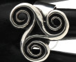 Importante bague en argent à motif d'un 