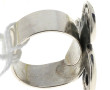 Importante bague en argent à motif d'un 